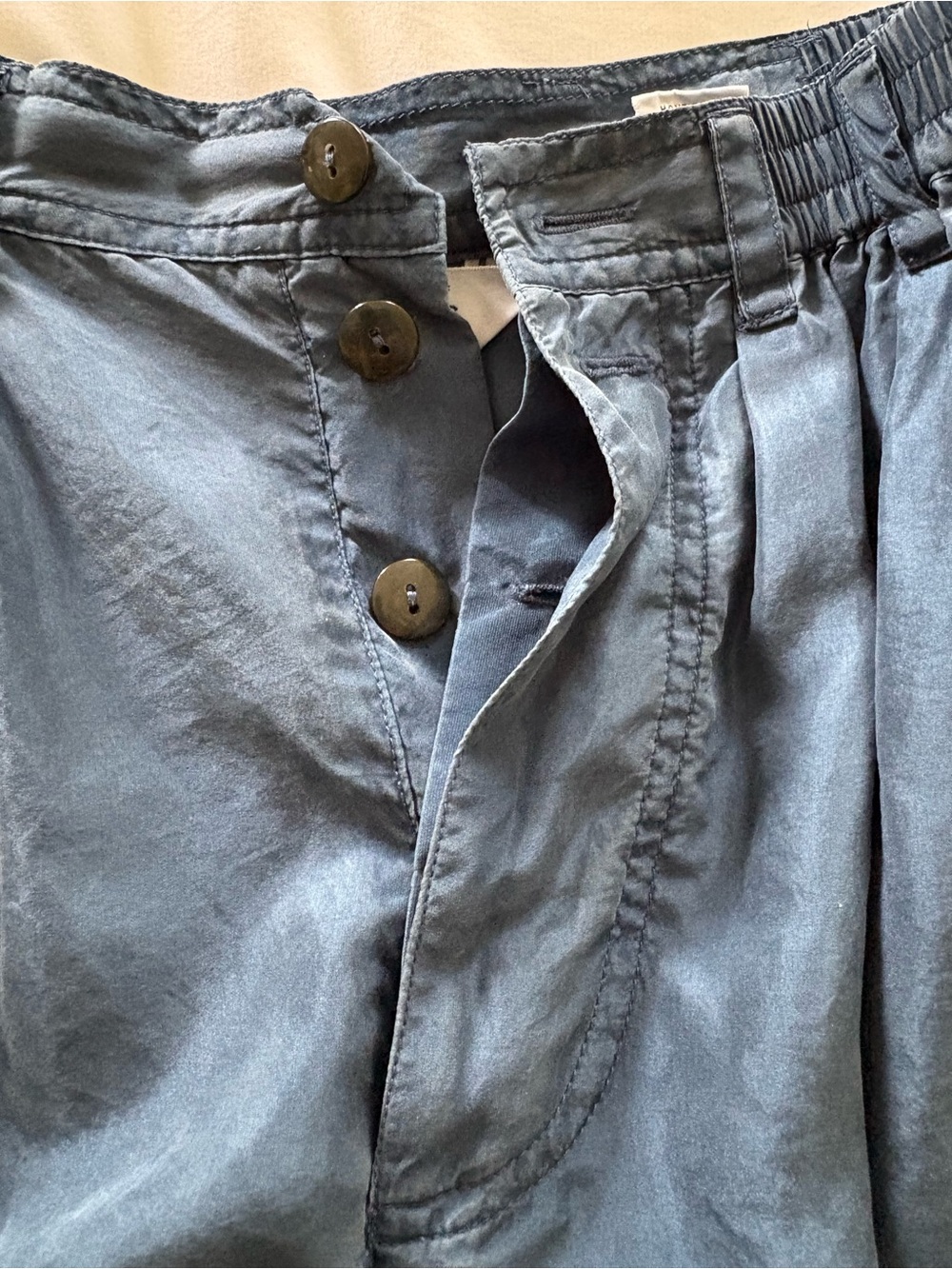 Compagnie Internationale Express 90s Vintage 100% Silk Shorts Wide Leg XS Ins 6” - Picture 5 of 14